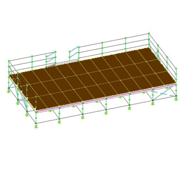 Palco modulare metri 12x6