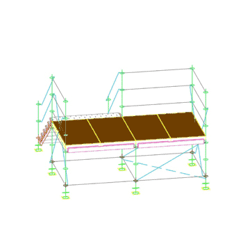 Struttura palco modulare 91 x 91 cm